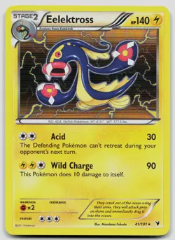 Eelektross 41/101 Noble Victories Holo Pokemon LP - Image 1