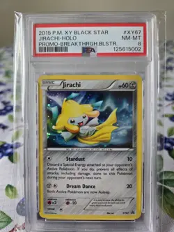 Pokemon 2015 XY Jirachi #XY67 Black Star Blister Promo PSA 8 - Image 2