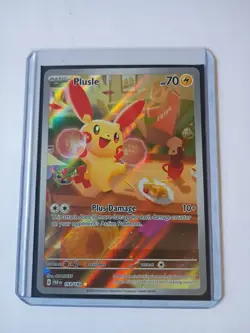 Pokemon TCG Plusle Illustration Rare Card 193/182 Sv04: Paradox Rift - Image 1