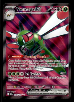 Pokemon TCG Destined Rivals #206/182 Yanmega ex NM - Image 1
