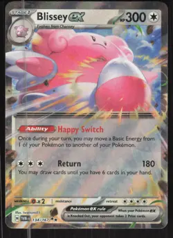 Pokemon TCG SV: Twilight Masquerade #134/167 Blissey EX NM - Image 1