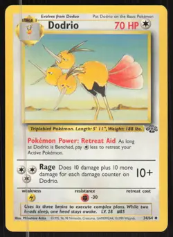 Pokemon TCG Jungle #34/64 Dodrio LP - Image 1