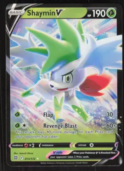 Pokemon TCG SWSH09: Brilliant Stars #013/172 Shaymin V NM - Image 1