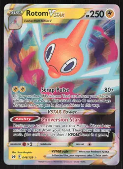 Pokemon TCG Crown Zenith #046/159 Rotom VSTAR NM - Image 1