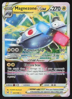 Pokemon TCG SWSH11: Lost Origin #057/196 Magnezone VSTAR NM - Image 1
