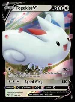 Pokemon TCG SWSH04: Vivid Voltage #140/185 Togekiss V NM - Image 1