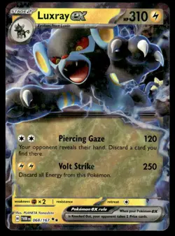 Pokemon TCG Twilight Masquerade #068/167 Luxray EX NM - Image 1