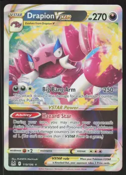 Pokemon TCG SWSH11: Lost Origin #119/196 Drapion VSTAR LP - Image 1