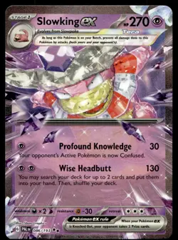Pokemon TCG SV02: Paldea Evolved #086/193 Slowking ex NM - Image 1