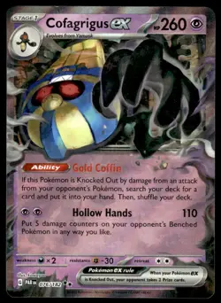 Pokemon TCG Paradox Rift #076/182 Cofagrigus EX - Image 1