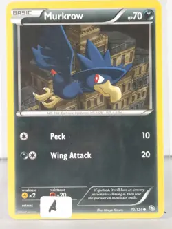 Murkrow - Dragons Exalted - 72/124 - NM - Pokemon - A - Image 5