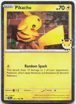 Pikachu (Pokemon Day 2026) 051/162 Holo Miscellaneous Cards & Products NM - Image 1