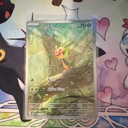 The Pokemon Company Pokemon TCG Chespin 087/086 Crown Zenith Rare Holo 70 HP EN - Image 1
