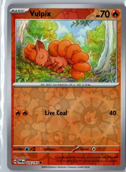 Vulpix 26/167 2024 SV Twilight Masquerade Reverse Holo Common NM - Image 1