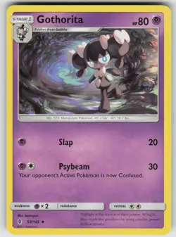 Gothorita 53/145 Uncommon Guardians Rising Pokemon Near Mint - Image 1