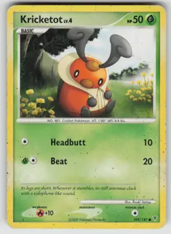Kricketot 109/147 Common Supreme Victors Pokemon Damaged - Image 1