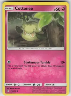 Cottonee 90/145 Common Guardians Rising Pokemon Moderately Played - Image 1