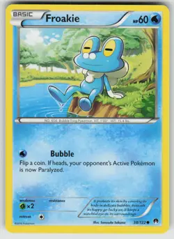 Froakie 38/122 Common BREAKpoint Pokemon Lightly Played - Image 1