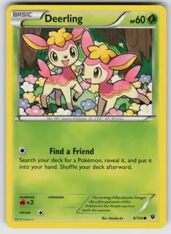 Deerling 8/124 Common Fates Collide Pokemon Lightly Played - Image 1