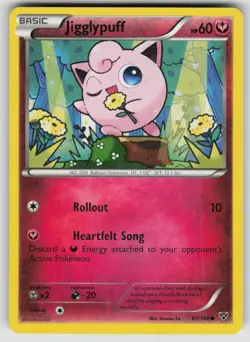 Jigglypuff 87/146 Common XY Pokemon Moderately Played - Image 1