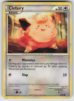 Clefairy 54/95 Common Call of Legends Pokemon Heavily Played - Image 1