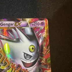 Pokemon TCG Mega Gengar EX XY166 Black Star Promo Shiny Holo Rare Card LP - Image 3