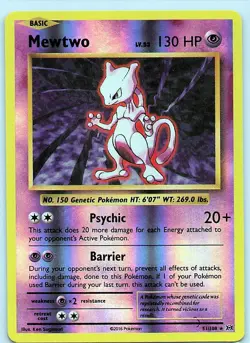 Mewtwo Reverse Holo Rare XY - Evolutions 51/108 NM - Image 1