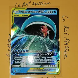 ERROR Pokemon Magikarp & Wailord GX TAG TEAM Promo Holo Card SM166 SM Promo 2019 - Image 3