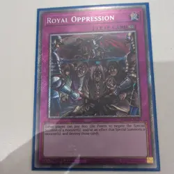 RA04-EN120 Royal Oppression Platinum Secret Rare 1st Edition NM Yugioh - Image 1