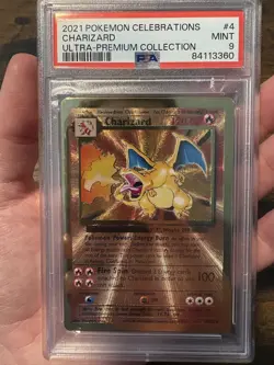 PSA 9 2021 Pokemon Celebrations Charizard Ultra-Premium Collection (Metal card) - Image 3