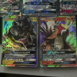 Pokemon TCG English/Japanese Mixed Sets GX Holo Rare x5 Card Bundle NM - Image 4