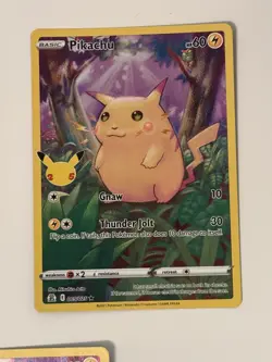 Pokemon Pikachu 005/025 25th Anniversary Celebrations Bundle x 5 cards - Image 2