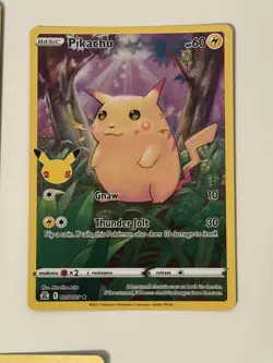 Pokemon Pikachu 005/025 25th Anniversary Celebrations Bundle x 5 cards - Image 4