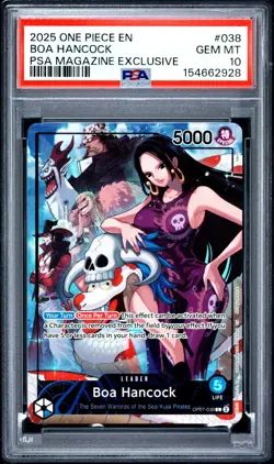 2025 ONE PIECE PROMOS PSA MAGAZINE EXCLUSIVE #038 BOA HANCOCK PSA 10 - Image 2