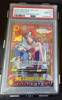Boa Hancock OP14-112 SP SR The Azure Sea's Seven ONE PIECE Card JAPAN PSA 10 - Image 1