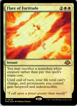 Flare of Fortitude - R - - Foil - Prerelease Cards - #26 - NM - MTG - Image 1