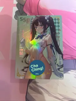 WAIFU Love Diary SSR 08 Hestia Rare card. Goddess Story Sexy Anime Girl - Image 1