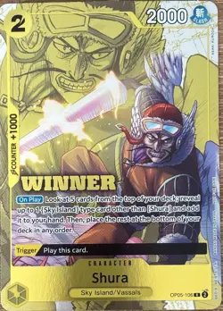 One Piece TCG English - Shura (Winner Pack Vol. 7) OP05-106 NM - Image 1