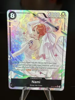 One Piece - Nami OP15-086 SR Alternate Art Character Card NM - Image 1