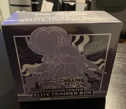 Chilling Reign Pokemon Center ETB Elite Trainer Box PKC Small Tear w/ Acrylic - Image 1