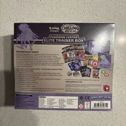 Chilling Reign Pokemon Center Elite Trainer Box ETB Shadow New Factory Sealed - Image 2
