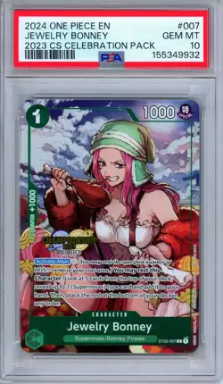 PSA 10 Jewelry Bonney ST02-007 2023 CS Celebration Pack Promo One Piece - Image 1