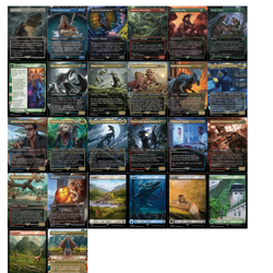 FOIL MTG REX Jurassic World + Secret Lair LIFE BREAKS FREE & DR. IAN MALCOLM - Image 1