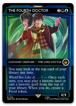 The Fourth Doctor (Showcase) (Surge Foil) #1146 (NM) Doctor Who WHO Magic MTG - Image 1