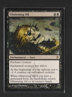 Glistening Oil - New Phyrexia (NPH) - MTG Black Enchantment Aura Rare - 62/175 - Image 1