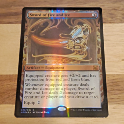 1x Sword of Fire and Ice, Foil Kaladesh Inventions Masterpiece, Magic MTG NM - Image 1