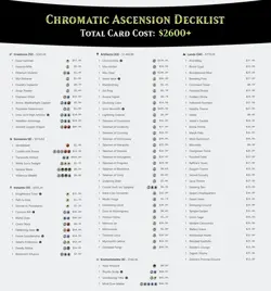 Chromatic Ascension 100 Foil Card Custom MTG Artifact Commander Deck HQ - Image 4