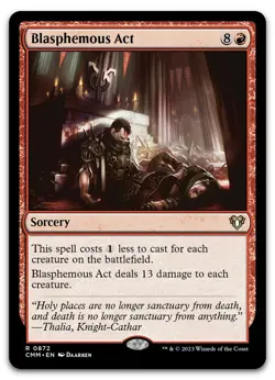 Blasphemous Act #872 (NM) Commander Masters CMM Magic MTG - Image 1