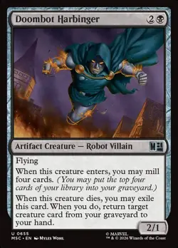 DOOMBOT HARBINGER Uncommon Foil Marvel Super Heroes Commander NM MTG - Image 1
