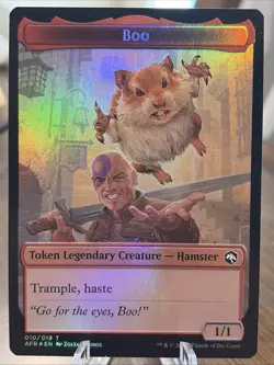 Wolf Boo Double-Sided Token Adventures in the Forgotten Realms Foil - Image 1